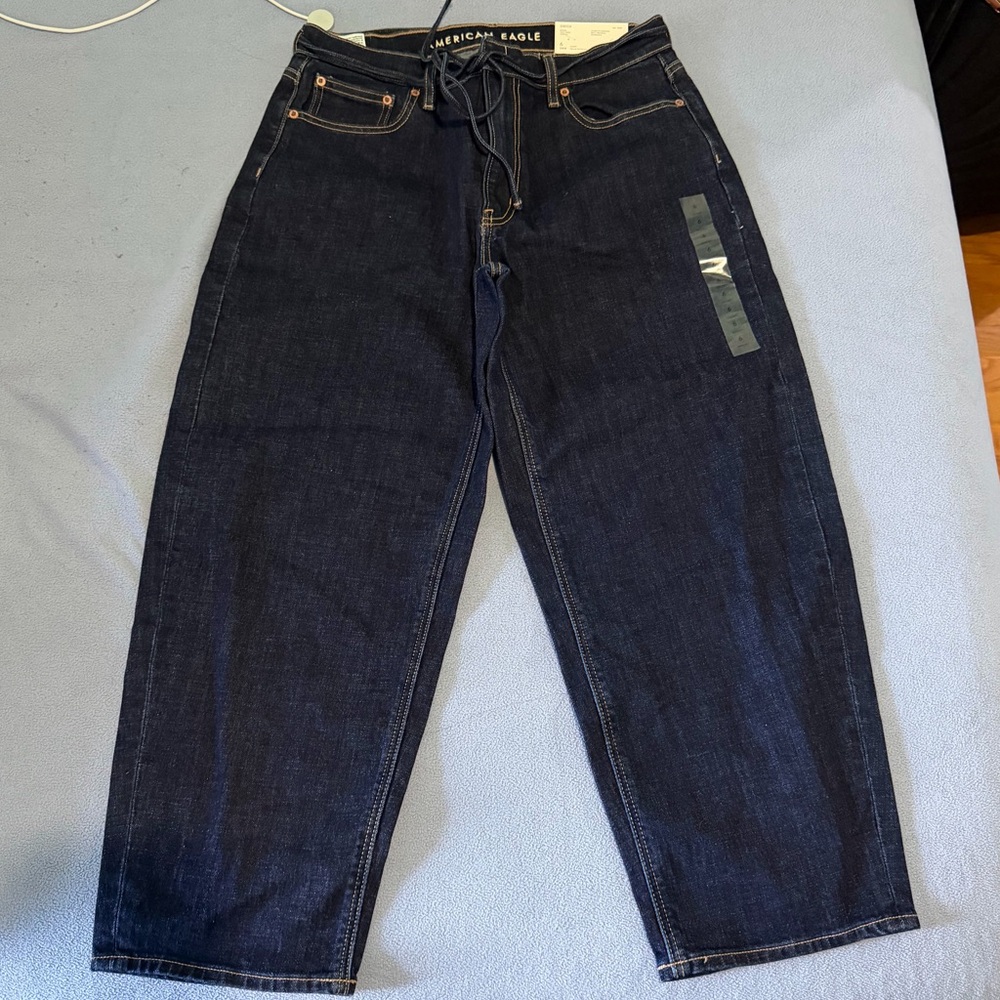 American Eagle Stretch Barrel Jeans